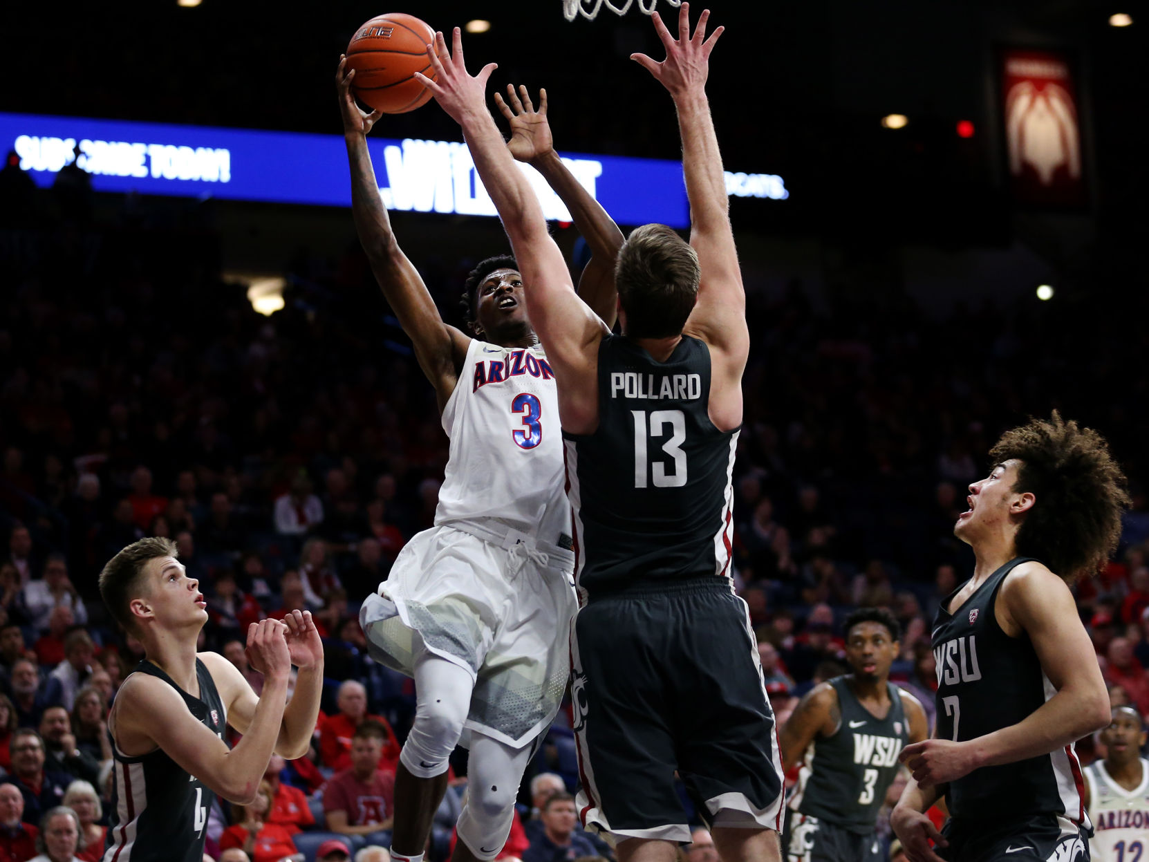 Arizona Wildcats 55, Washington State 69